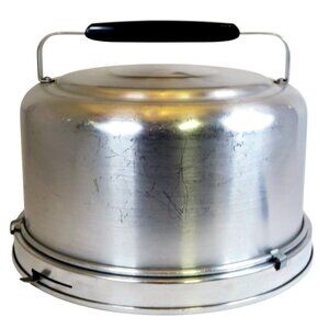 1960s-70s Mirro Aluminum Cake Safe 2002 KM Made in USA Mid-Century Kitchen